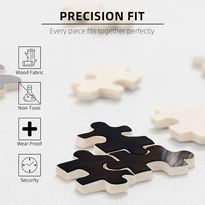 لغز بازل من 1000 قطعة لسلالة كلاب الراعي الألماني فايا للبالغين لتزيين المنزل مقاس 29.5 × 19.7 بوصة - Image 4